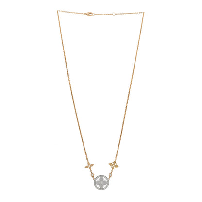 Louis Vuitton 18K Yellow White Rose Gold Diamond Idylle Blossom XL Pendant Necklace 3 of 8