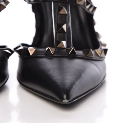 Valentino Garavani Nappa Rockstud Ankle Strap Pumps 36.5 Black 13 of 13