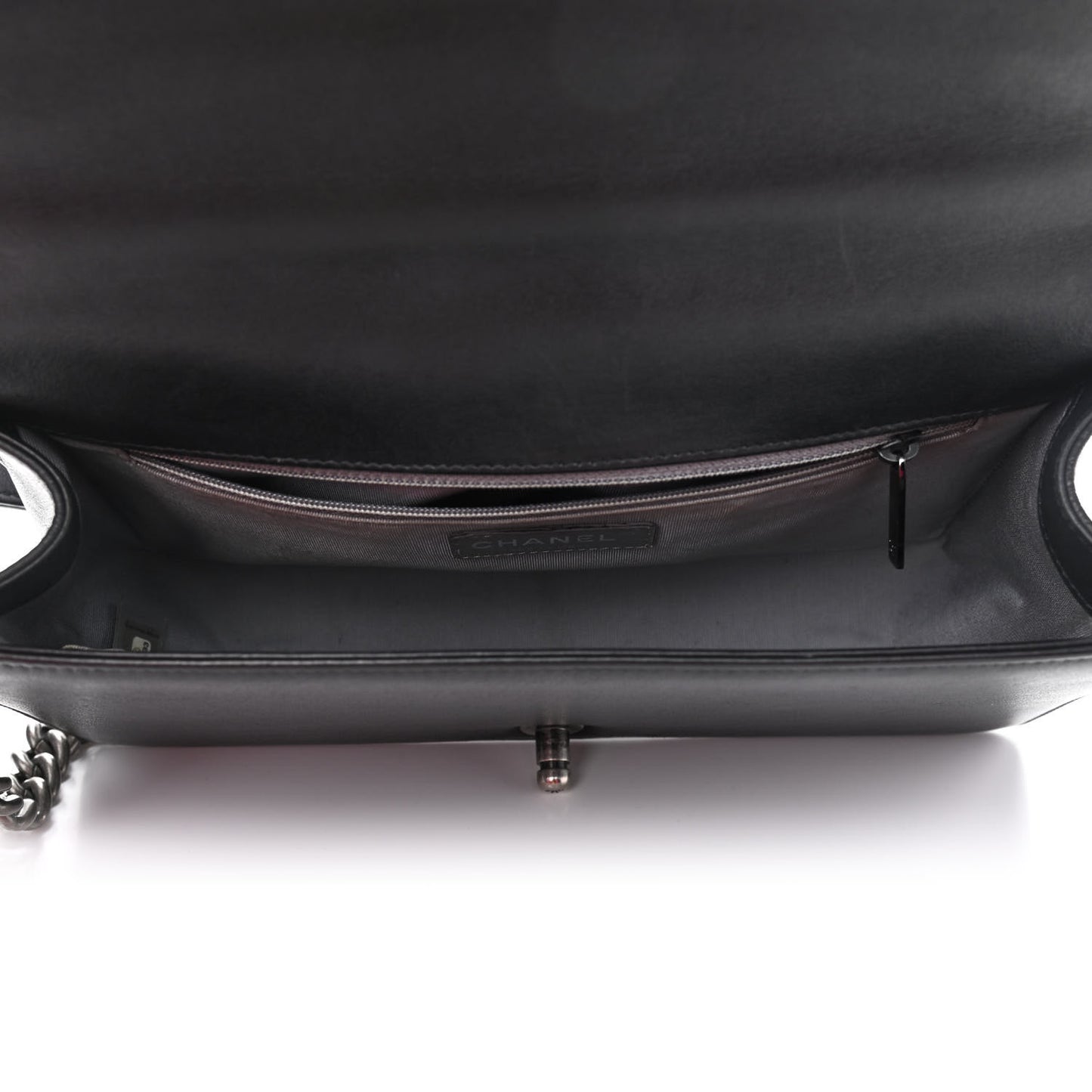 Lambskin Quilted New Medium Boy Flap Black