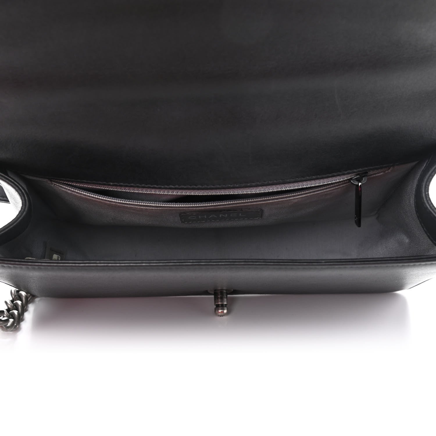 Chanel Lambskin Quilted New Medium Boy Flap Black 7 of 9