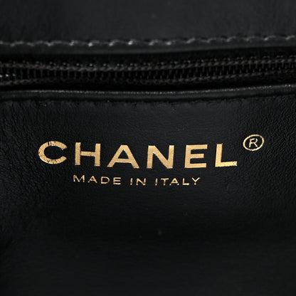 Chanel Tweed Quilted Nano Kelly Shopper Black White 6 of 11