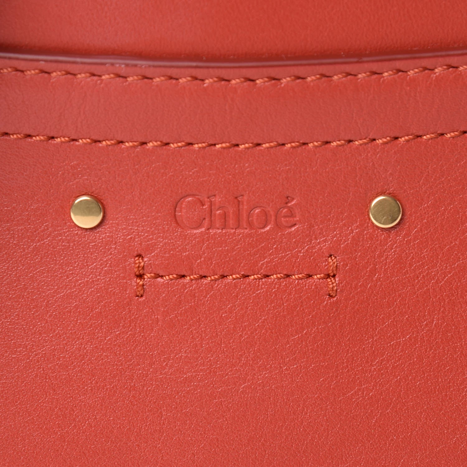 Chloe Calfskin Suede Mini Roy Bag Earthy Red 9 of 11