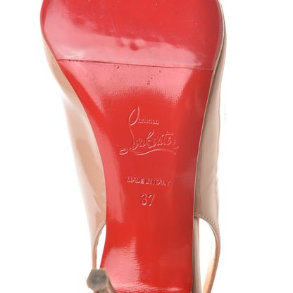 Christian Louboutin Patent Clare Sling 80 Pumps 37 Antoinette 9 of 11