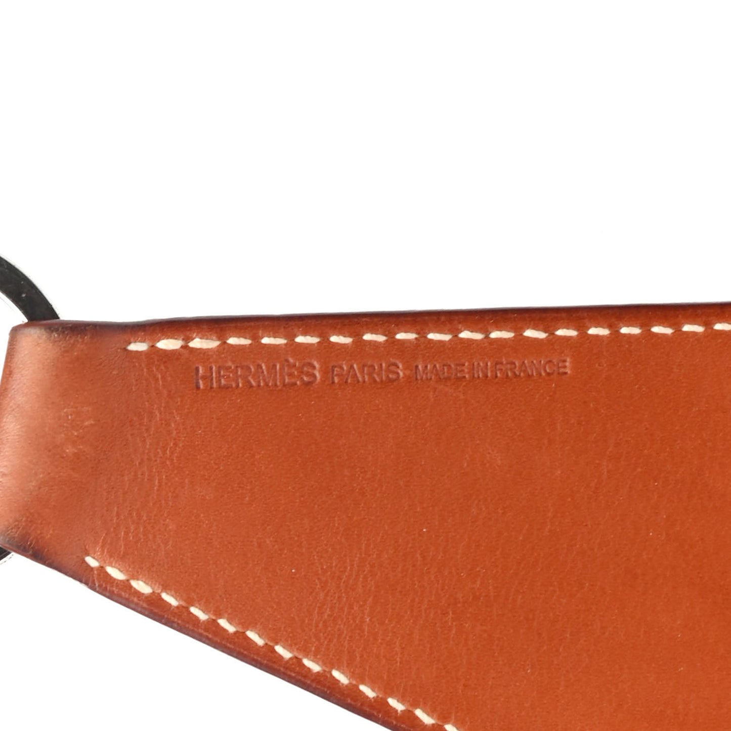 Barenia Palladium Superlucky Key Ring Fauve