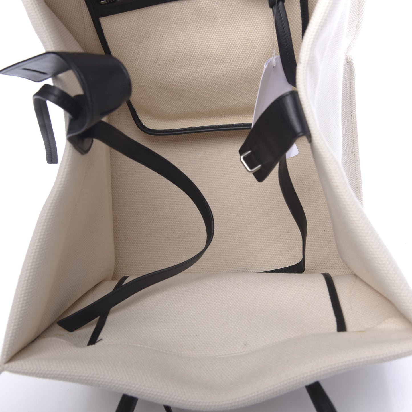 Cotton Canvas Medium Phantom Luggage White Black