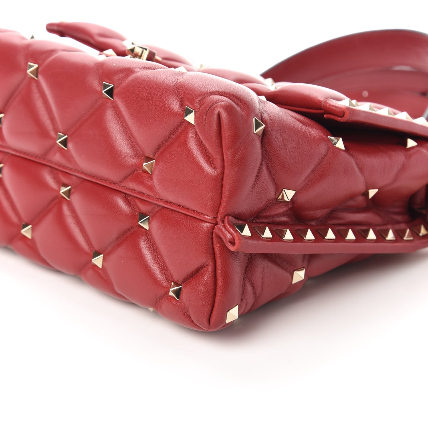 Valentino Garavani Nappa Medium Candystud Top Handle Bag Rosso Valentino 7 of 10