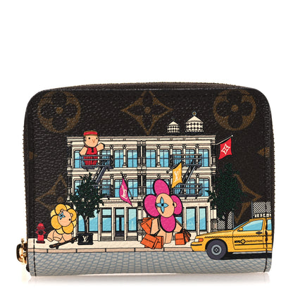 Louis Vuitton Monogram 2022 Christmas Animation New York Soho Zippy Coin Purse Yellow 1 of 8