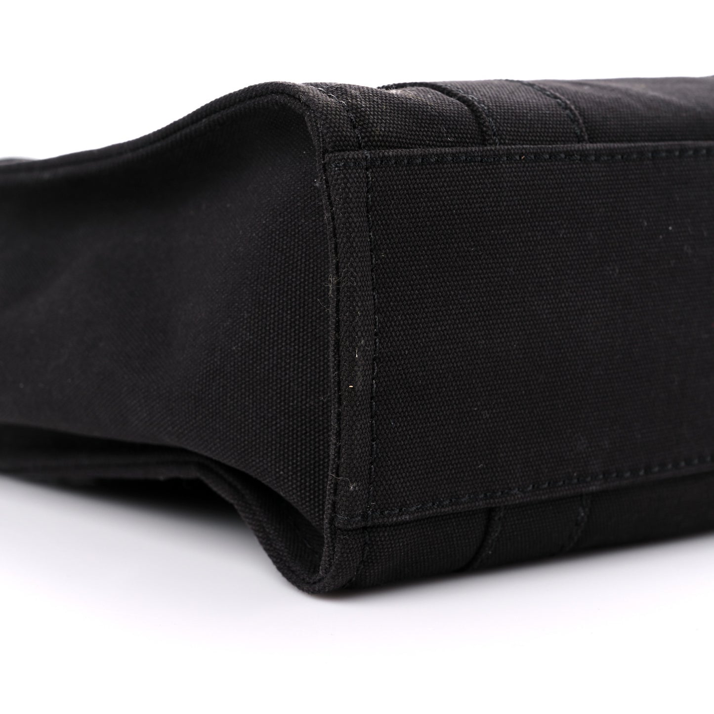 Cotton Canvas Mini The Traveler Tote Bag Black