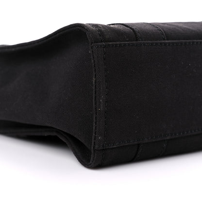 Marc Jacobs Cotton Canvas Mini The Traveler Tote Bag Black 8 of 10