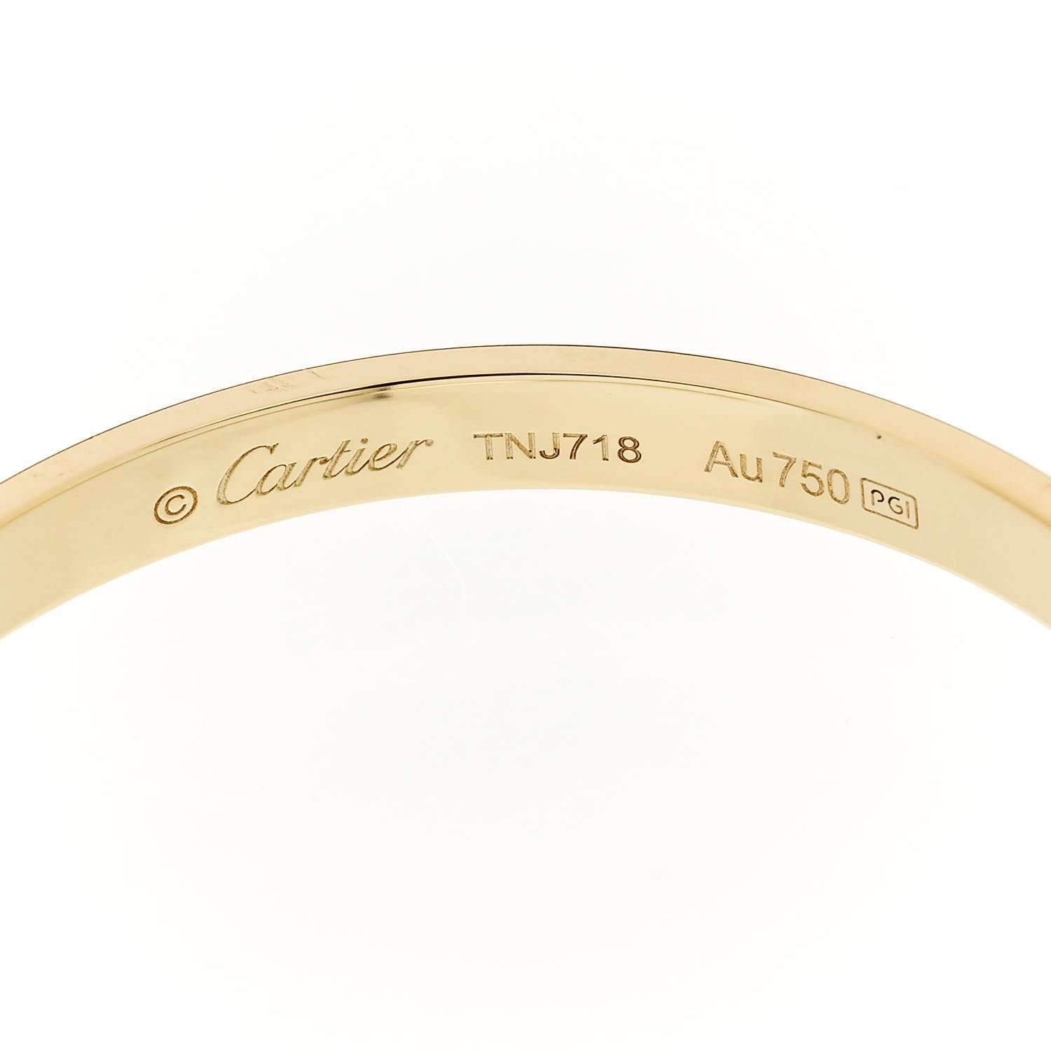 Cartier 18K Yellow Gold Large LOVE Hoop Earrings 4 of 5