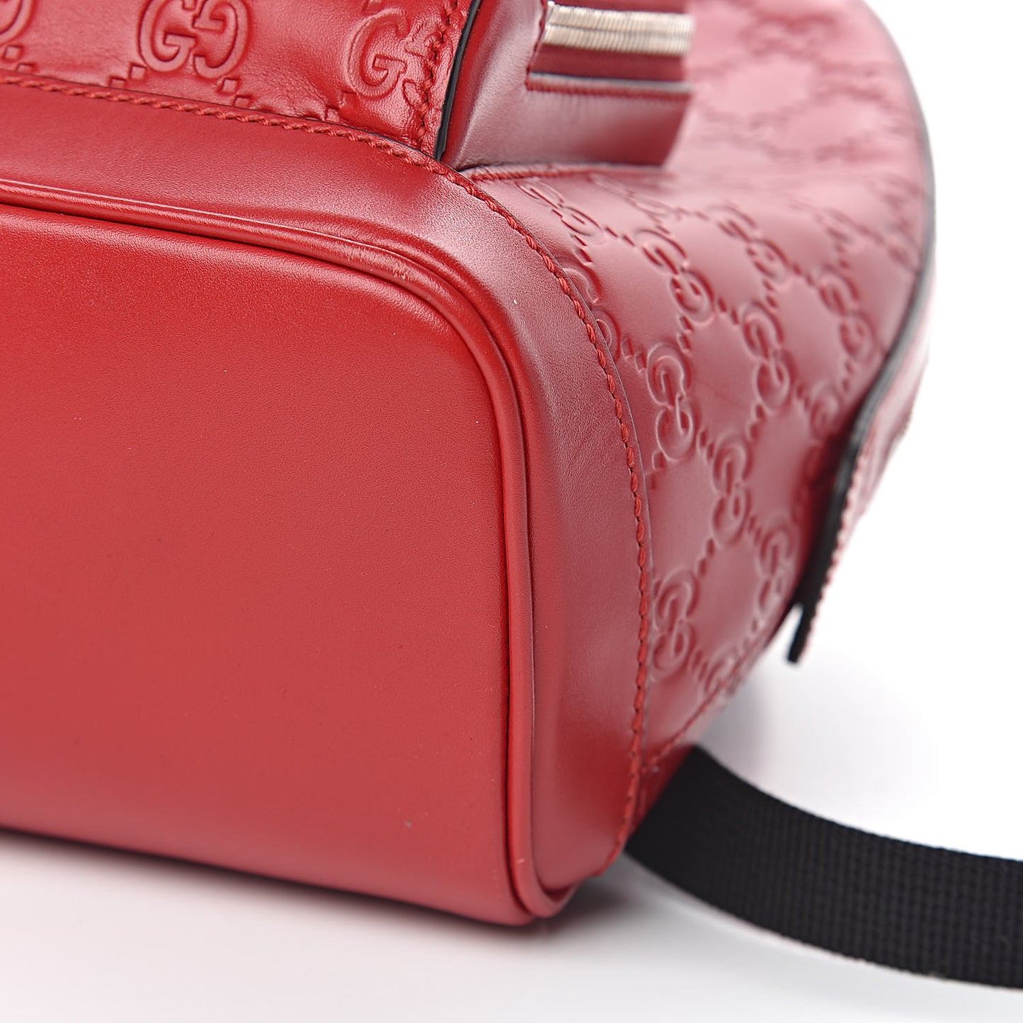 Guccissima Signature Small Day Backpack Hibiscus Red
