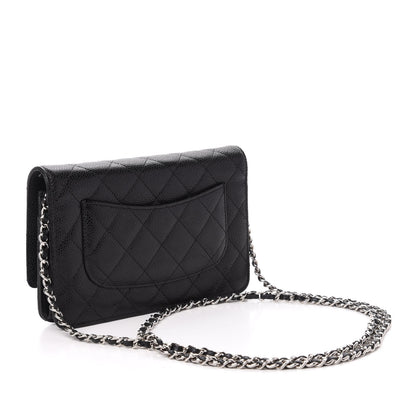 Chanel Caviar Quilted Wallet On Chain WOC Black 3 of 12