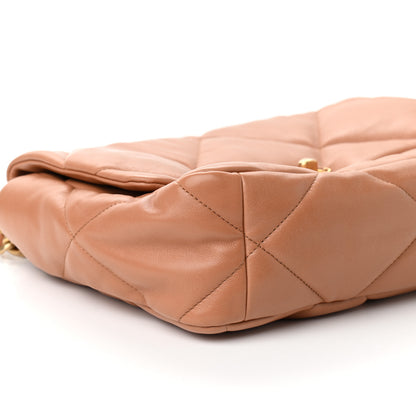 Chanel Lambskin Quilted Large Chanel 19 Flap Brown 5 of 9