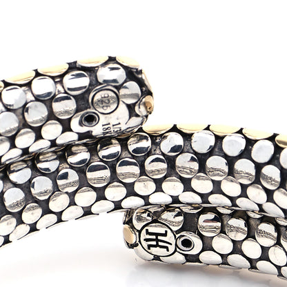 John Hardy Sterling Silver 18K Yellow Gold Dot Double Coil Bracelet 4 of 4