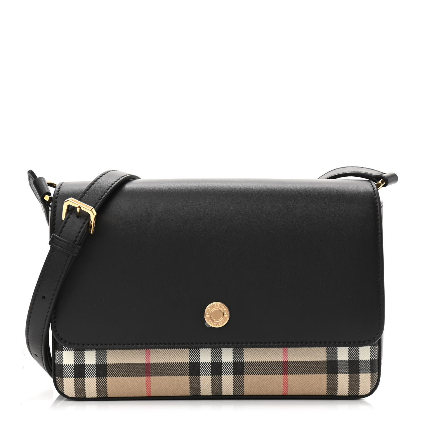 Calfskin Vintage Check New Hampshire Bag Black