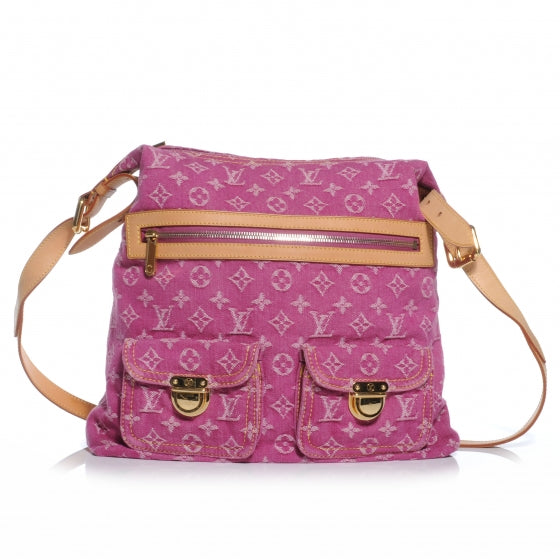 Louis Vuitton Denim Baggy GM Fuchsia 1 of 7
