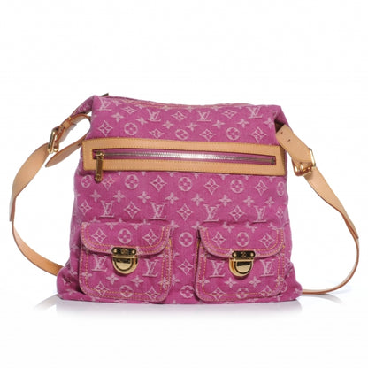 Louis Vuitton Denim Baggy GM Fuchsia 1 of 7