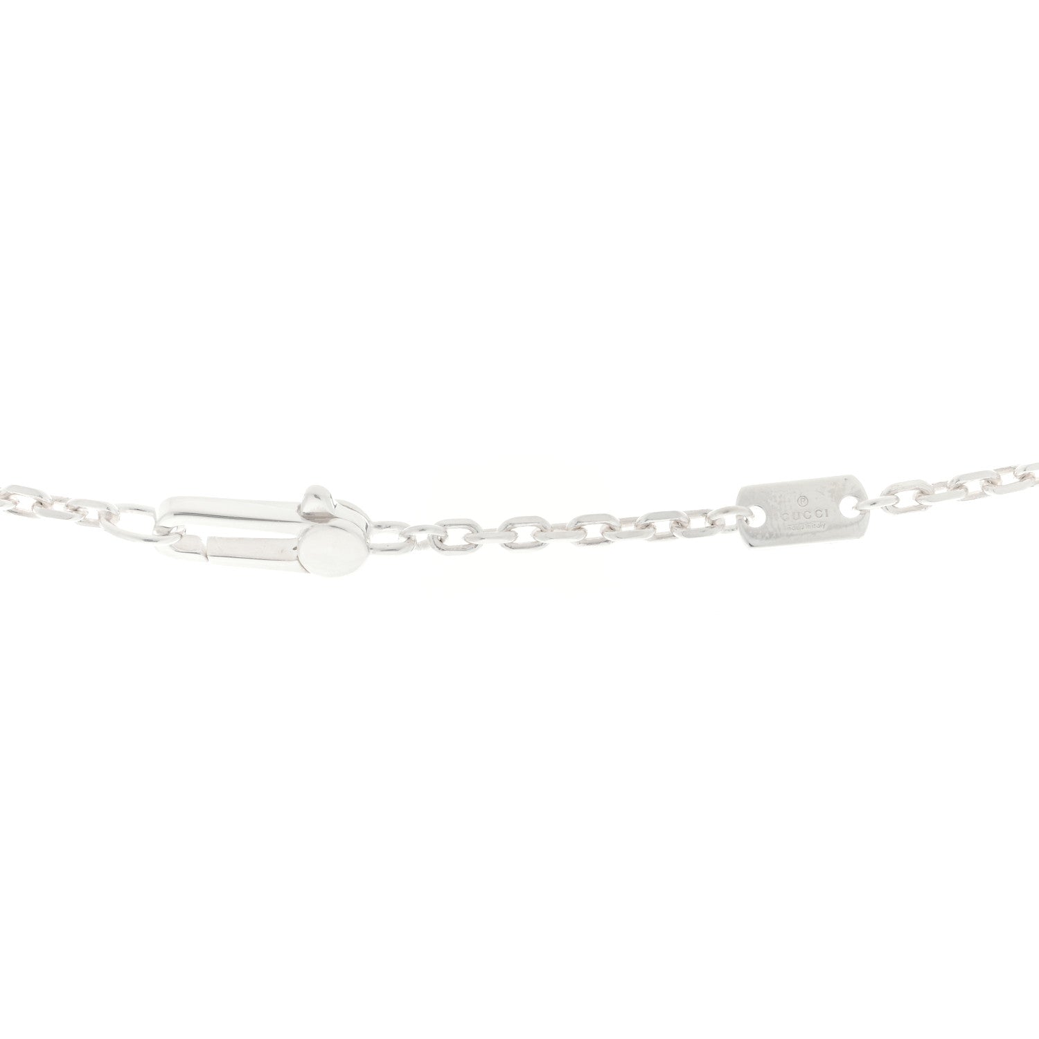 Gucci Sterling Silver Trademark Charm Necklace 3 of 3