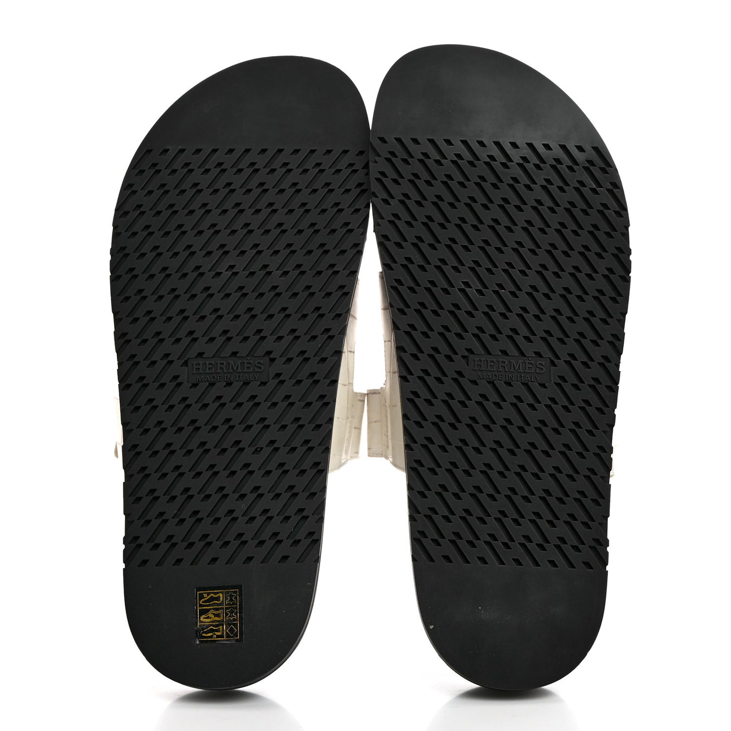 Matte Niloticus Crocodile Himalaya Mens Chypre Sandals 44 White