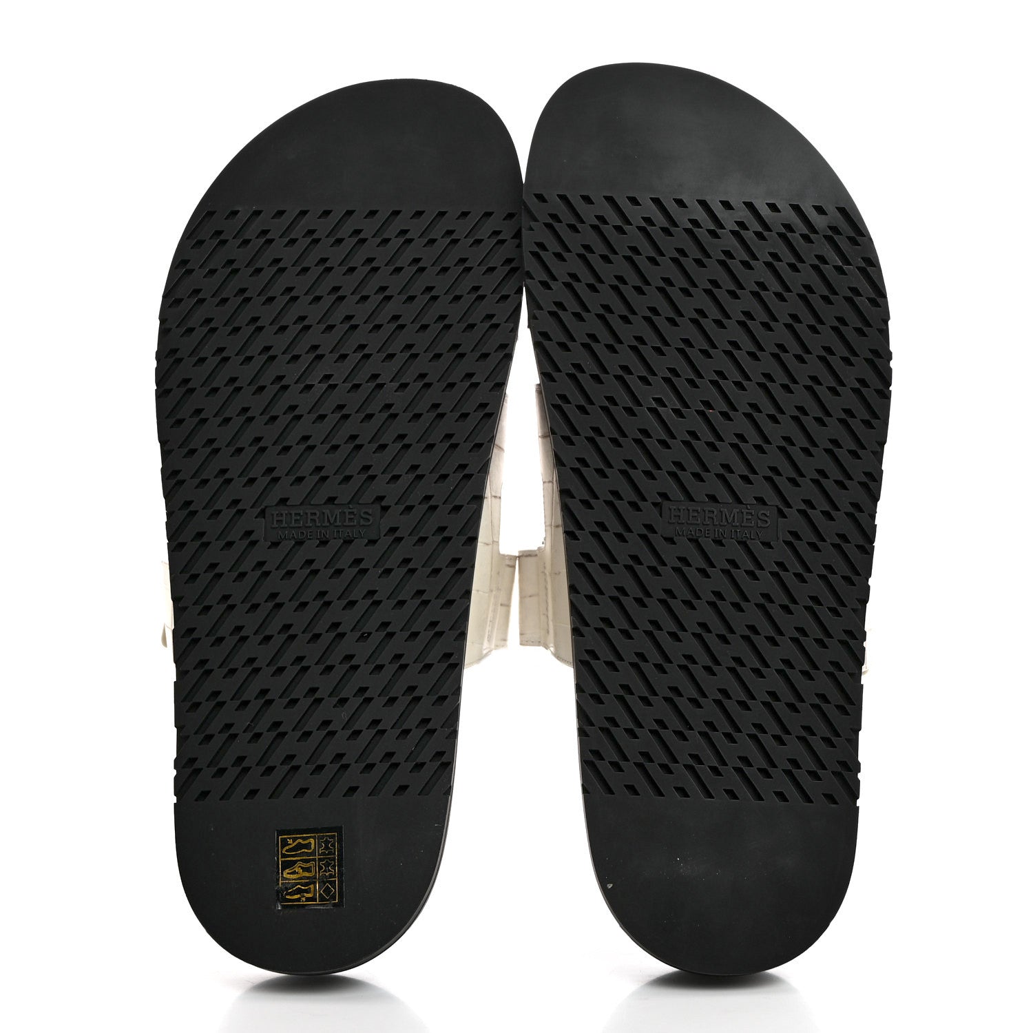 Hermes Matte Niloticus Crocodile Himalaya Mens Chypre Sandals 44 White 5 of 9