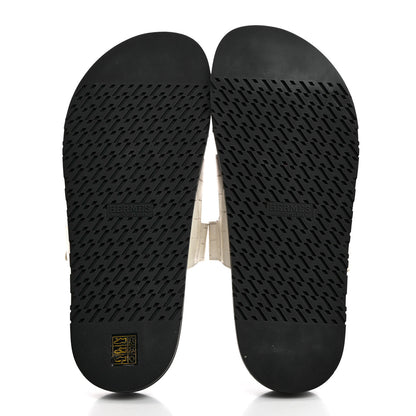 Hermes Matte Niloticus Crocodile Himalaya Mens Chypre Sandals 44 White 5 of 9