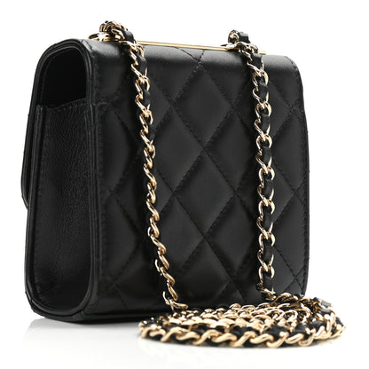Chanel Lambskin Quilted Mini Trendy CC Chain Wallet Black 3 of 11