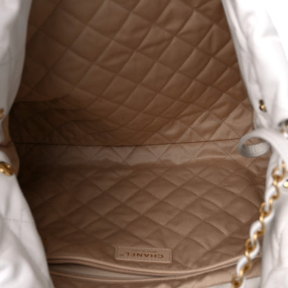 Chanel Shiny Calfskin Quilted Chanel 22 White 5 of 12