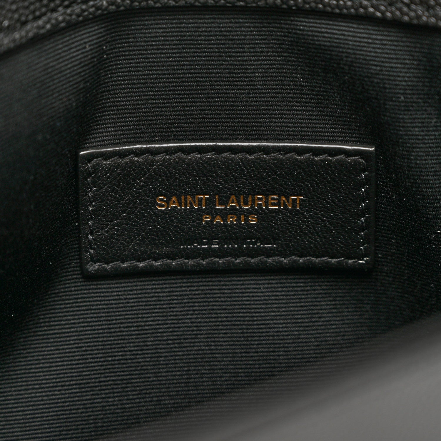 Saint Laurent Grain De Poudre Uptown Pouch Black 6 of 7