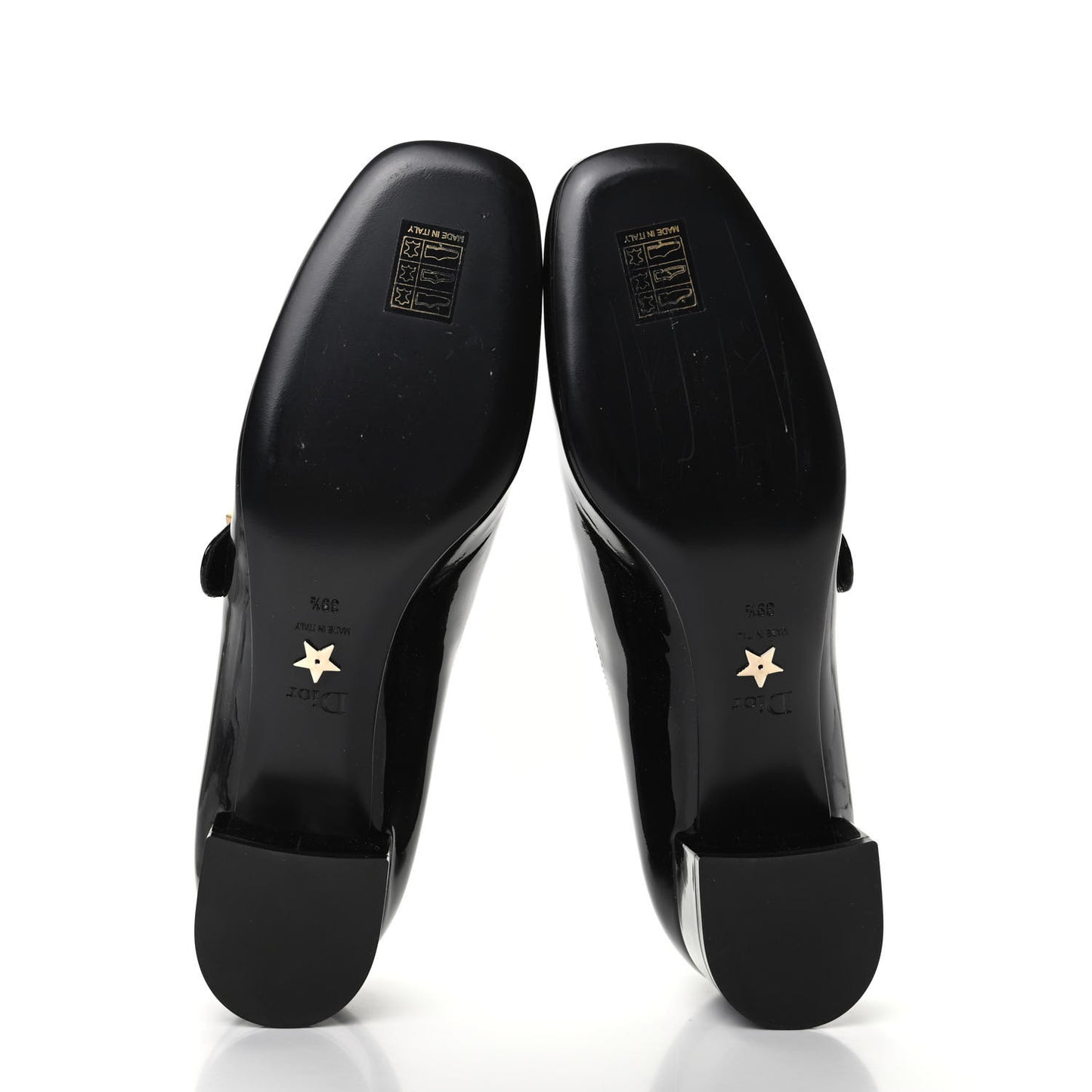 Patent Baby-D Ballet Pumps 39.5 Black
