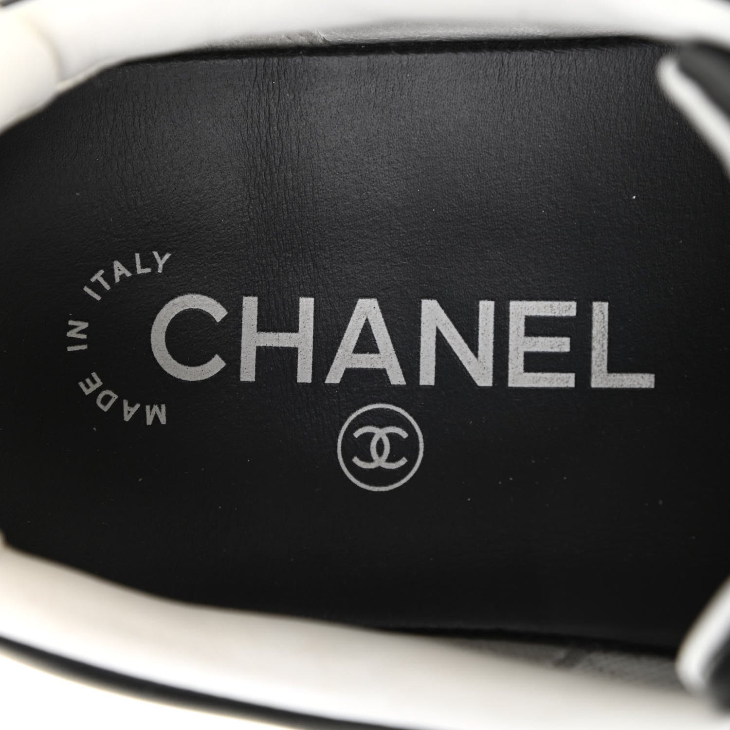 Chanel Calfskin CC Womens Sneakers 40 Black 14 of 17