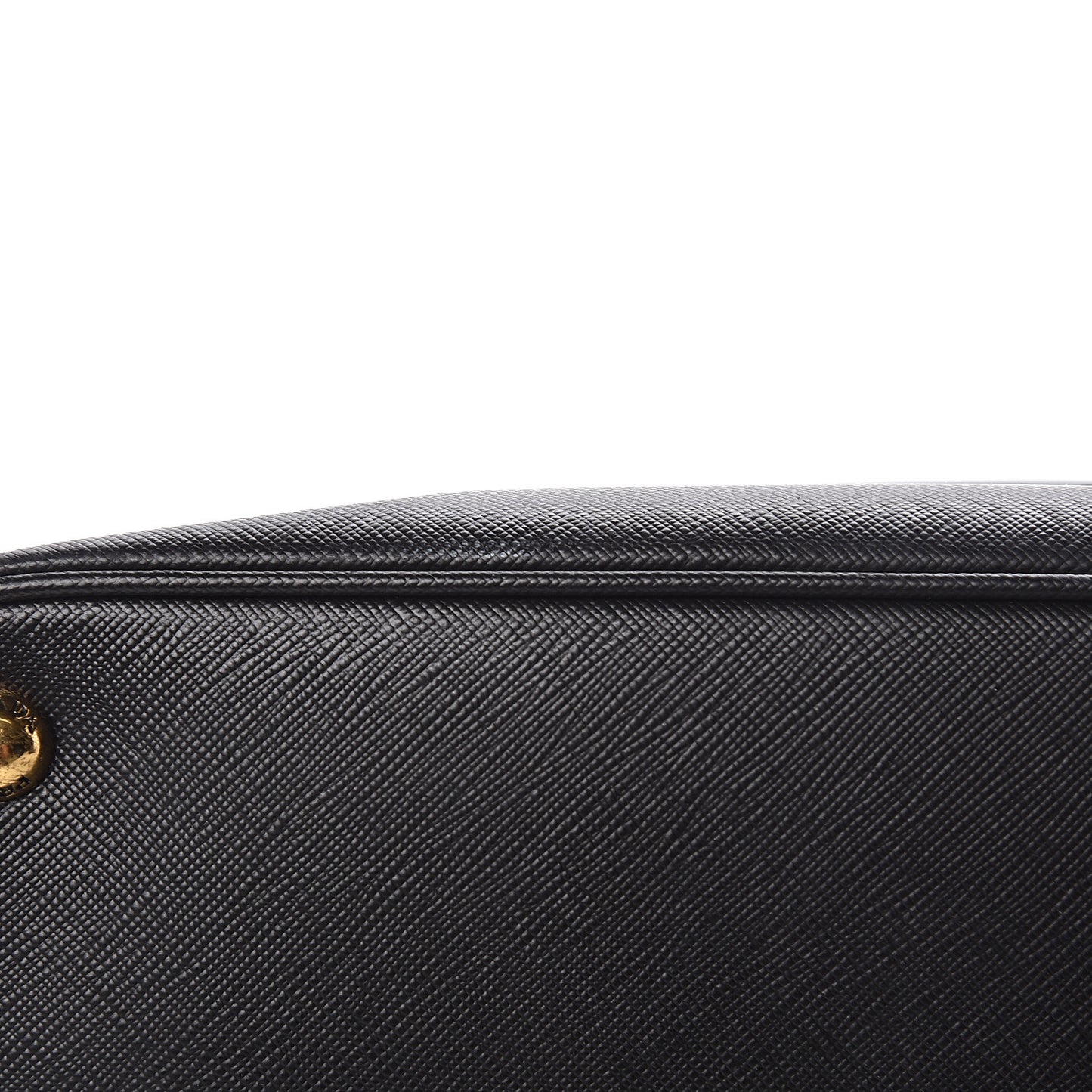 Saffiano Medium Galleria Double Zip Tote Black