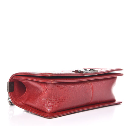 Chanel Caviar Quilted Medium Boy Flap Red 4 of 8