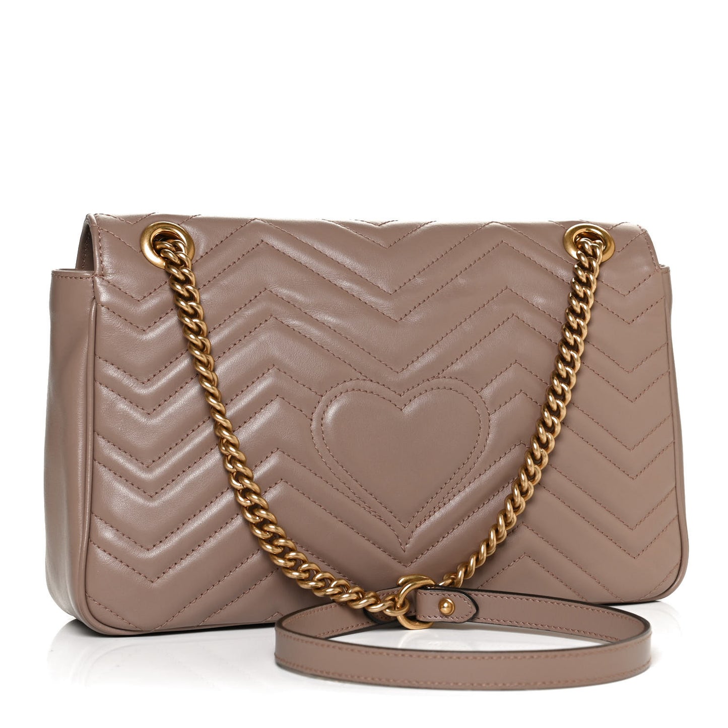 Calfskin Matelasse Medium GG Marmont Shoulder Bag Porcelain Rose