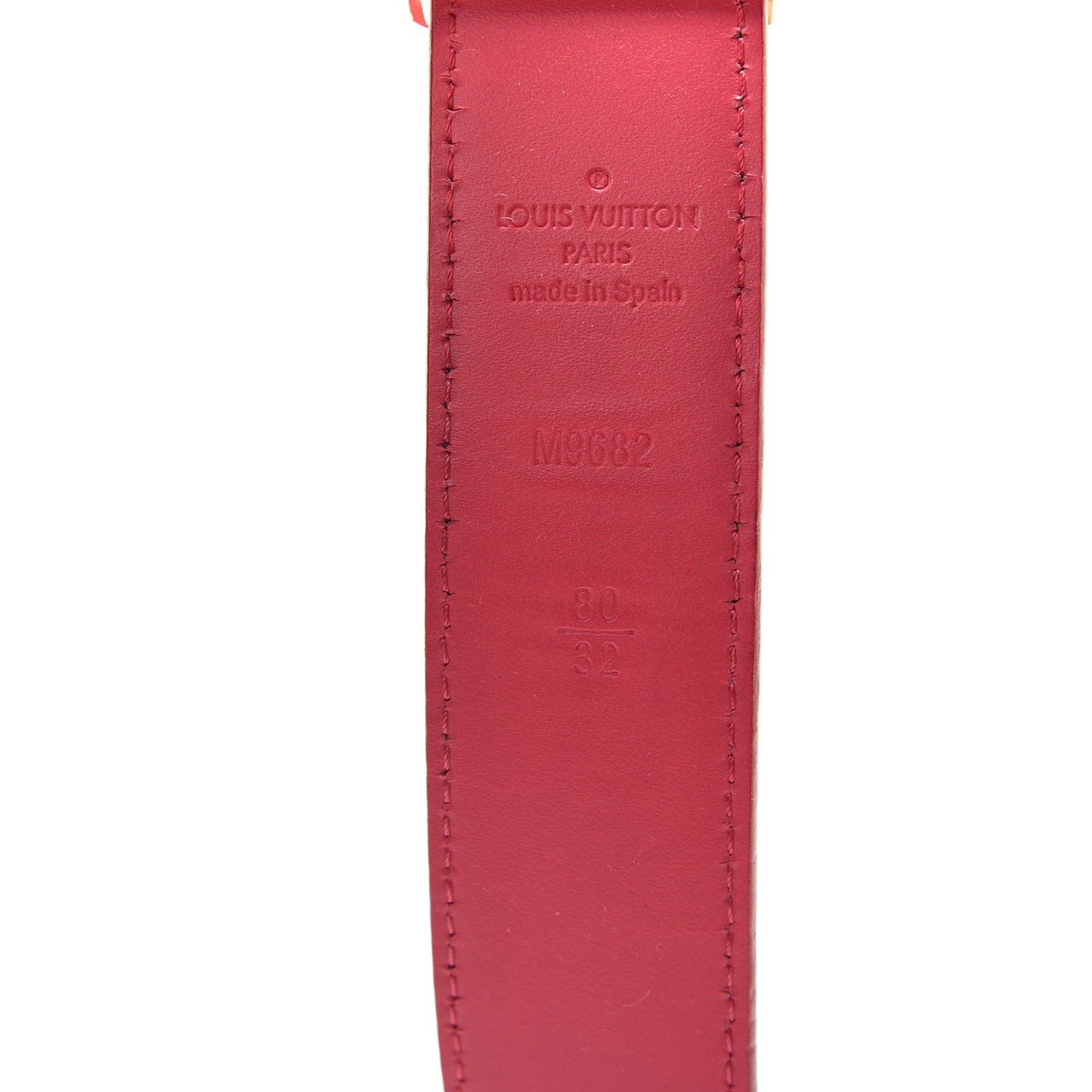 Monogram Multicolor LV Cut Reversible Belt 80 32 White Grenade