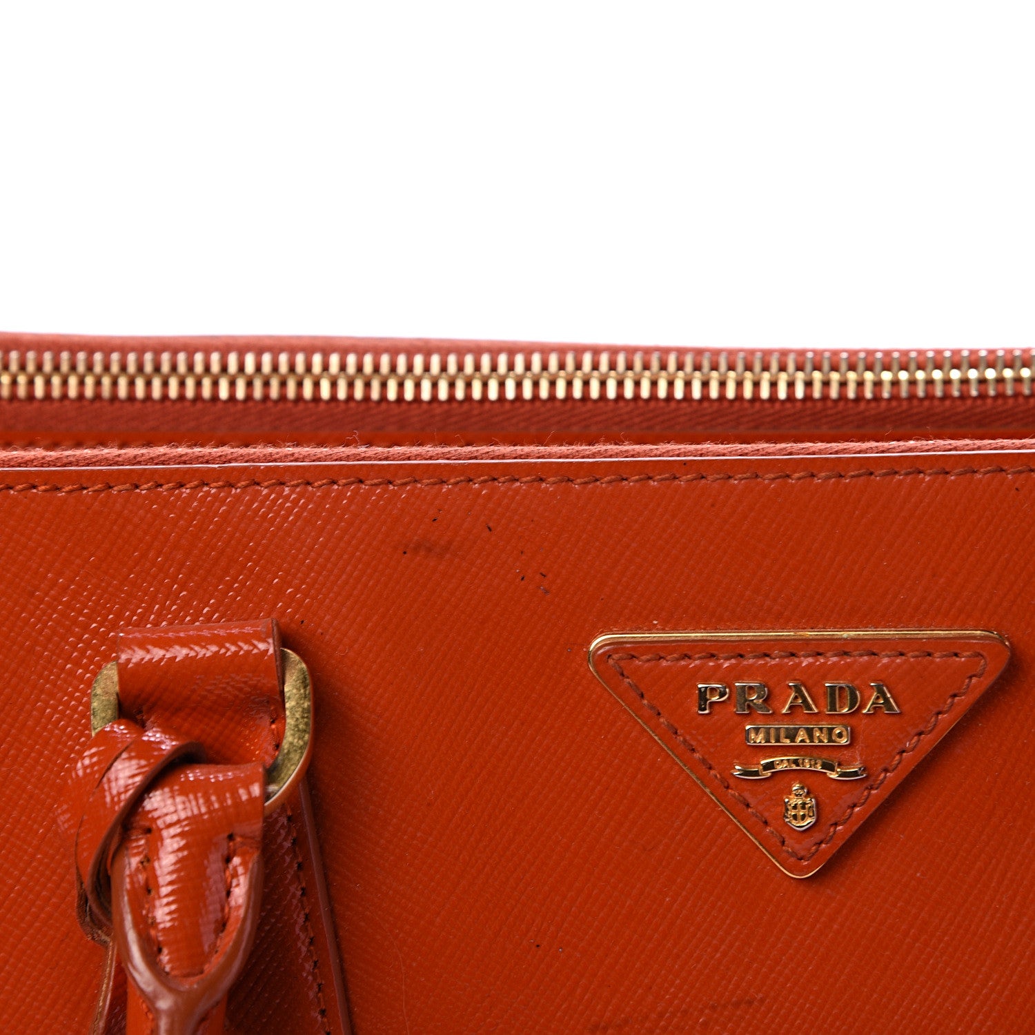 Prada Saffiano Medium Galleria Double Zip Tote Papaya 26 of 26