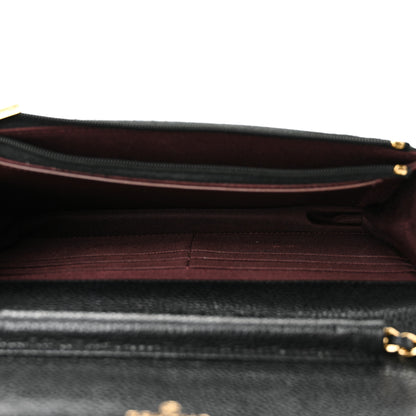 Chanel Caviar Quilted Wallet on Chain WOC Black 5 of 12