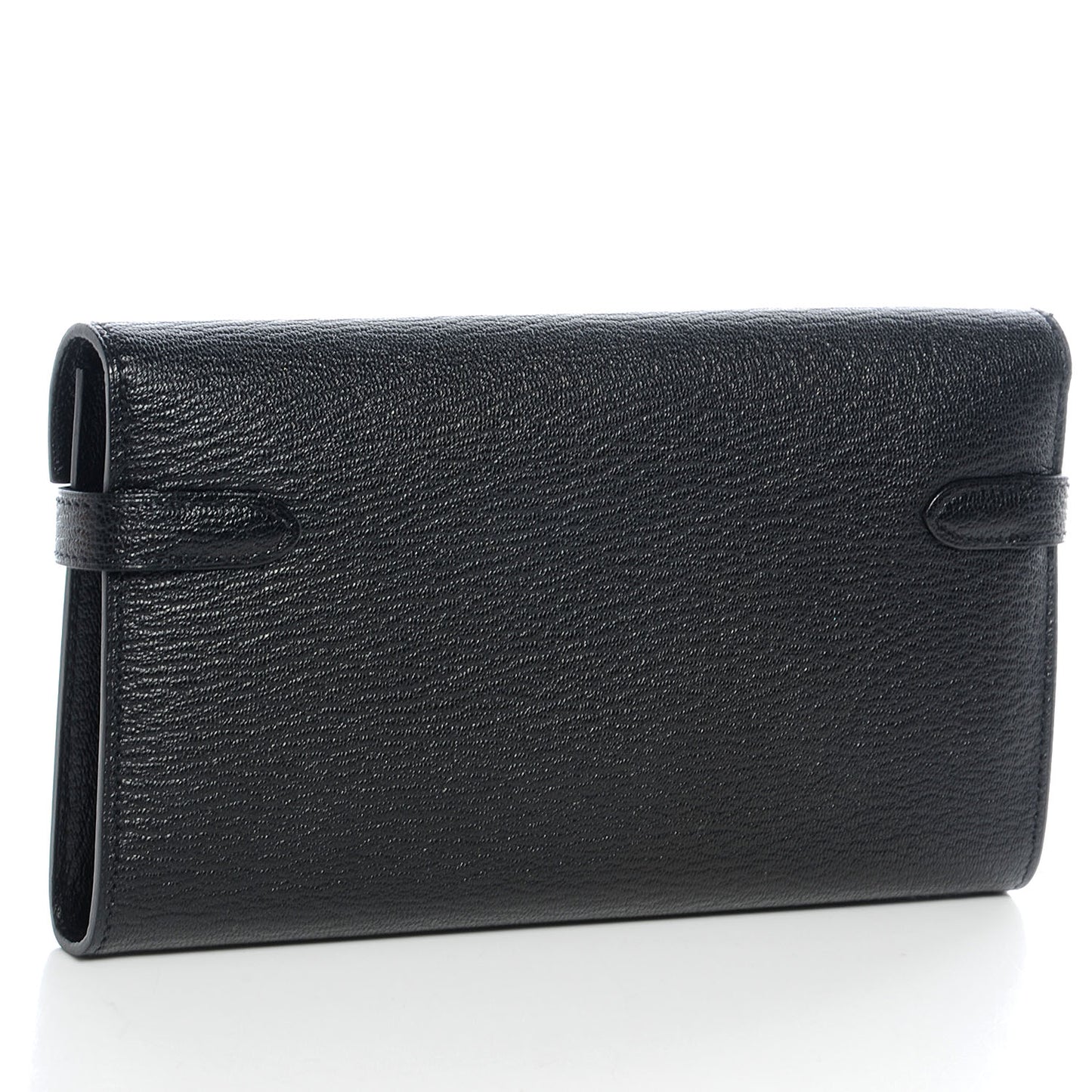 Chevre Kelly Longue Wallet Black