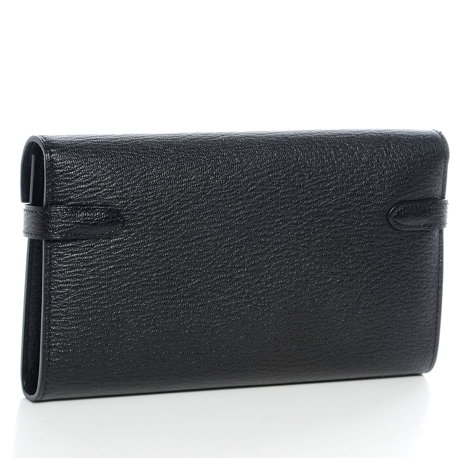 Hermes Chevre Kelly Longue Wallet Black 3 of 9