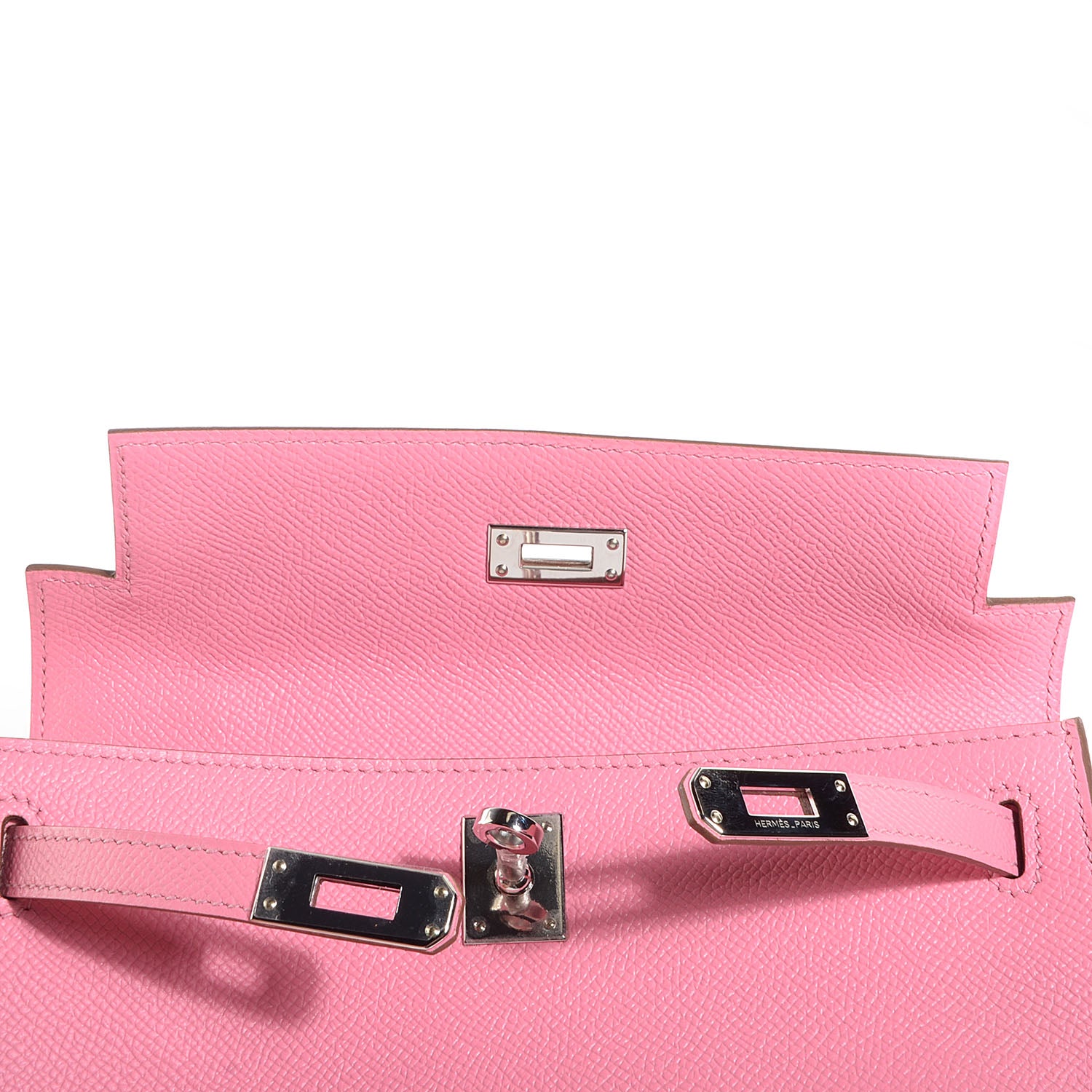 Hermes Epsom Kelly Pochette Clutch Rose Confetti 14 of 14