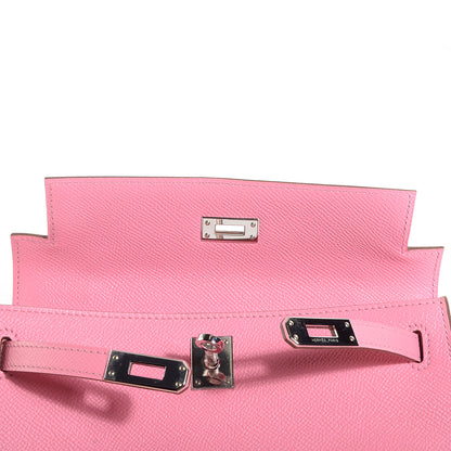 Hermes Epsom Kelly Pochette Clutch Rose Confetti 14 of 14