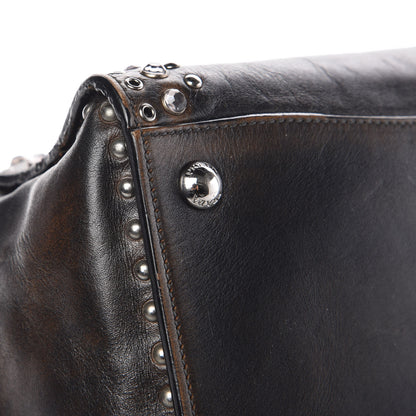 Prada Vitello Vintage Studded Twin Pocket Tote Ebano 18 of 22