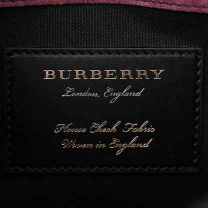 Burberry Derby Calfskin House Check Small Macken Crossbody Bag Tan 6 of 11