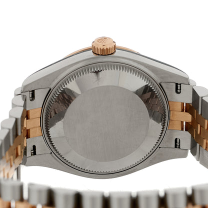 Rolex Stainless Steel 18K Everose Gold Diamond 31mm Oyster Perpetual Datejust Watch Sundust 278271 4 of 5