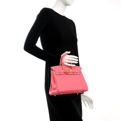 Hermes Swift Birkin 25 Rose Azalee 2 of 25