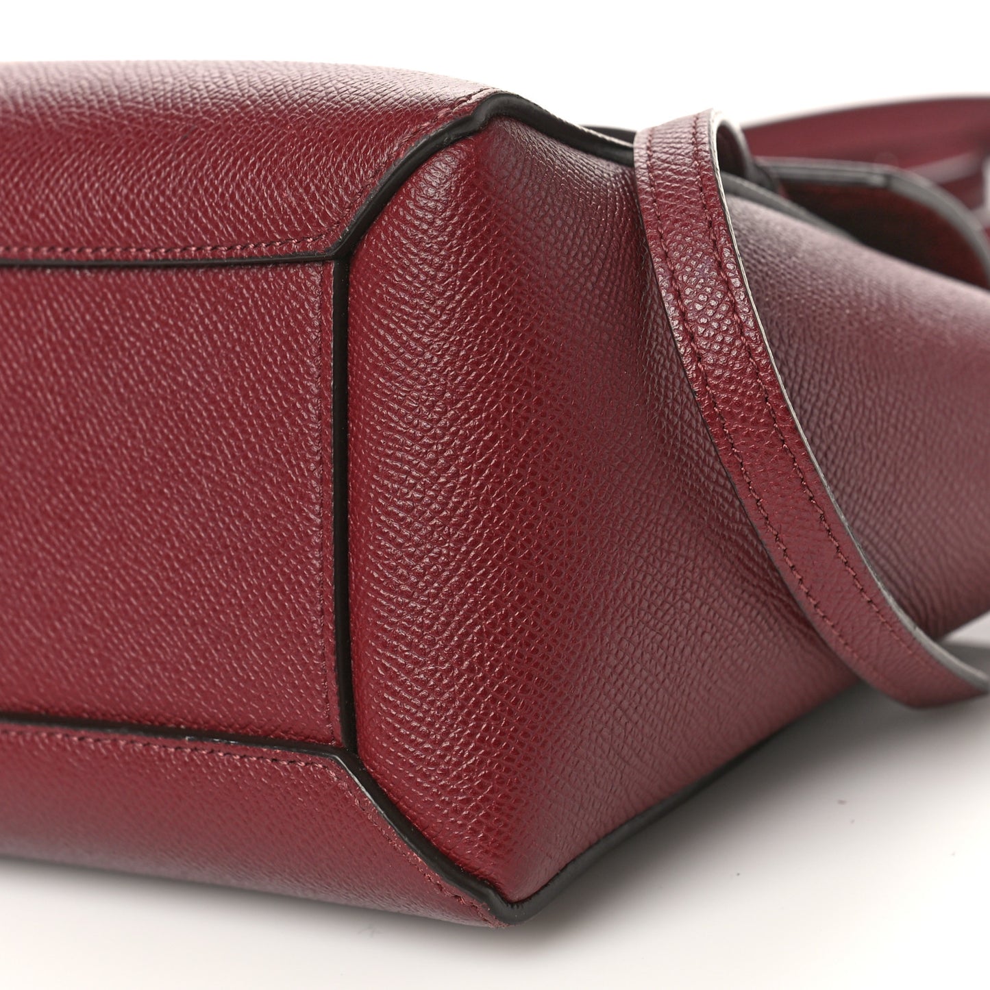 Grained Calfskin Nano Belt Bag Acai