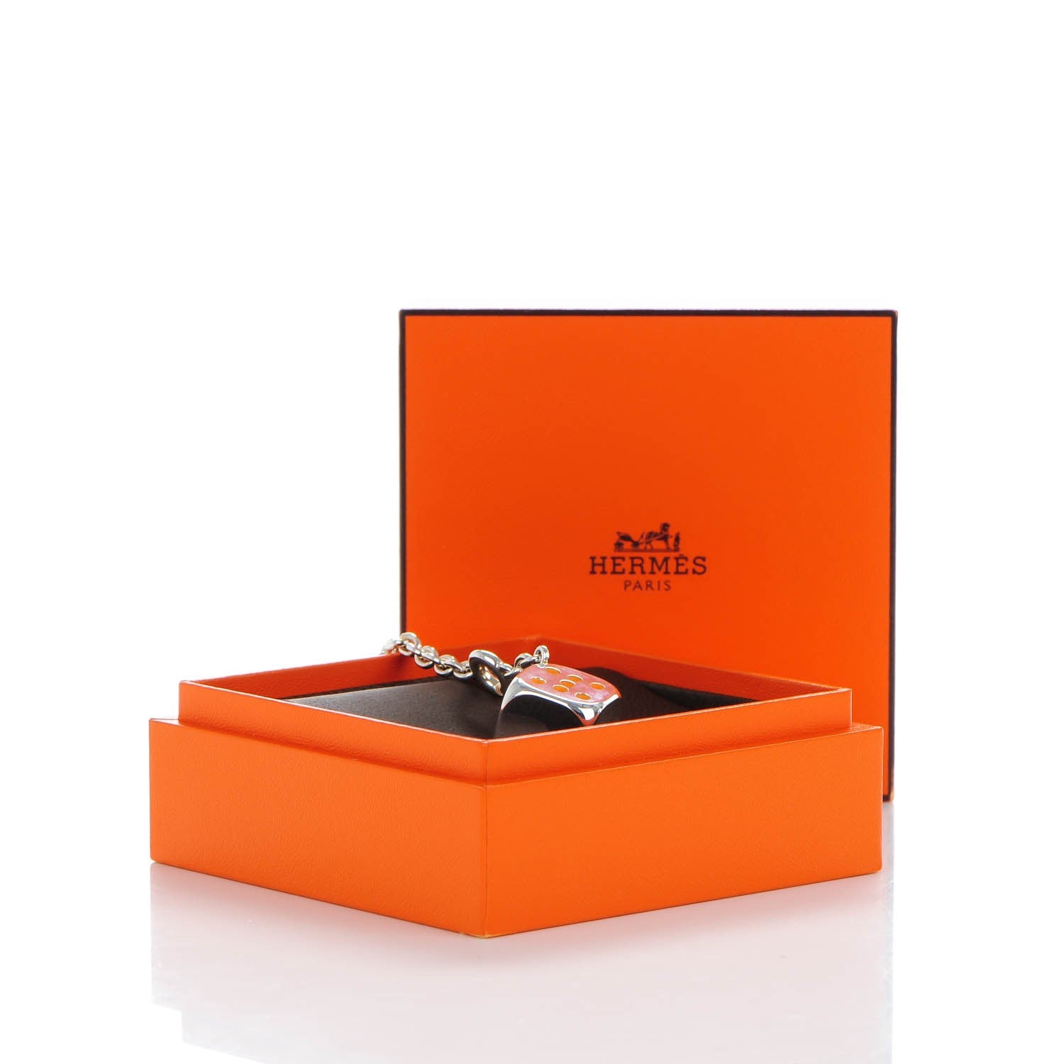 Hermes Sterling Silver Casino Bag Charm 5 of 5