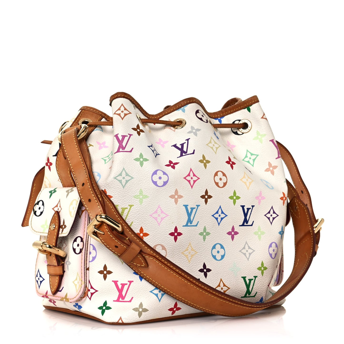 Monogram Multicolor Petit Noe White