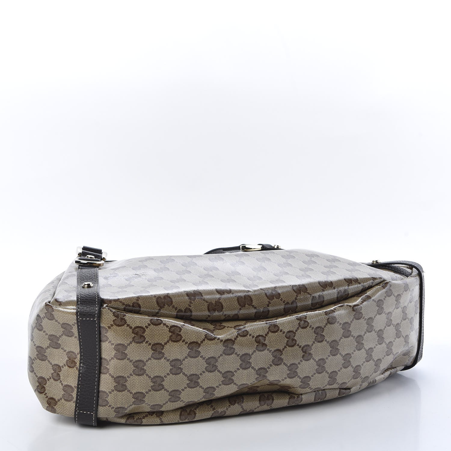 Gucci Crystal Monogram Medium Abbey Shoulder Bag Dark Brown 3 of 9