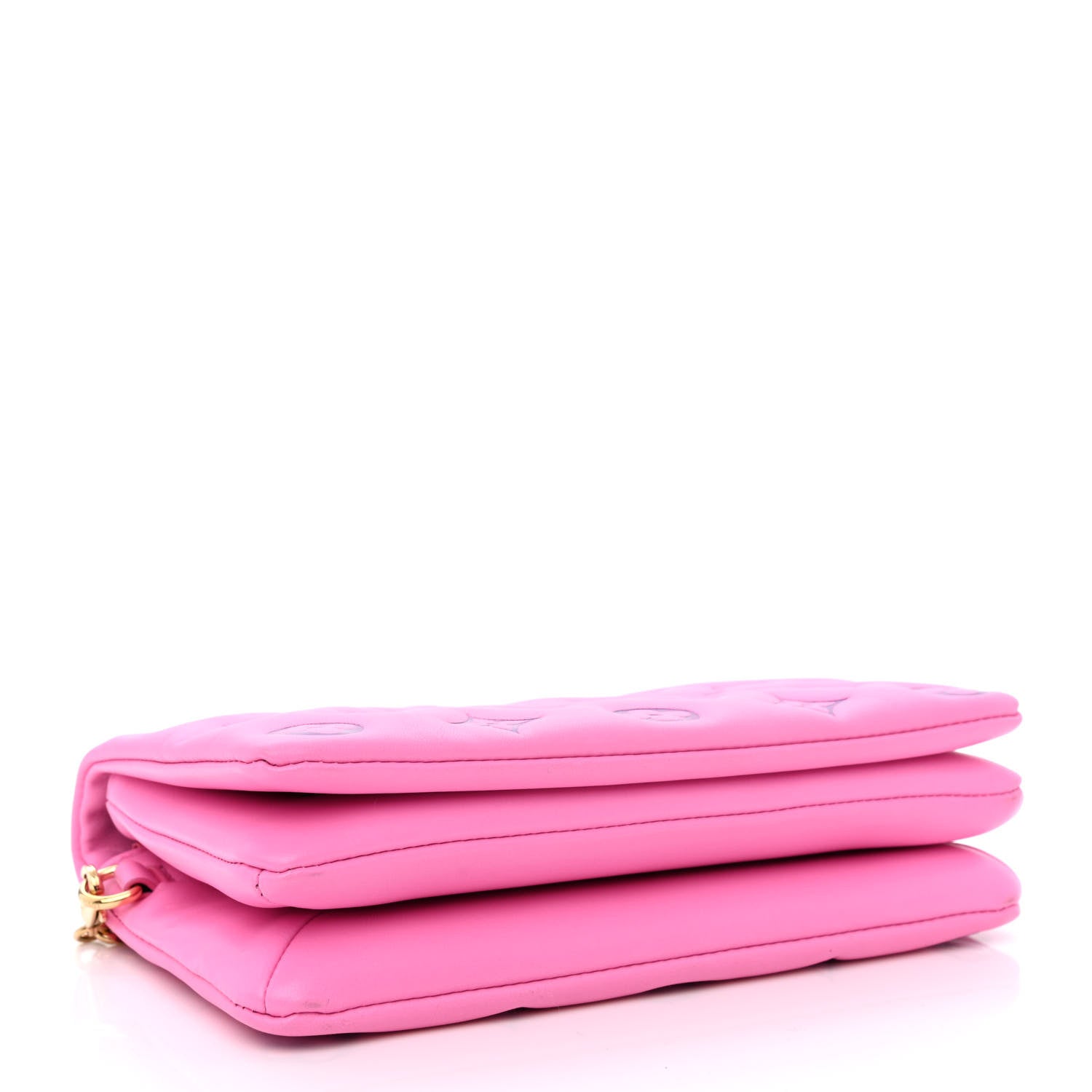 Louis Vuitton Lambskin Embossed Monogram Vuittamins Pochette Coussin Rose Violet 4 of 10