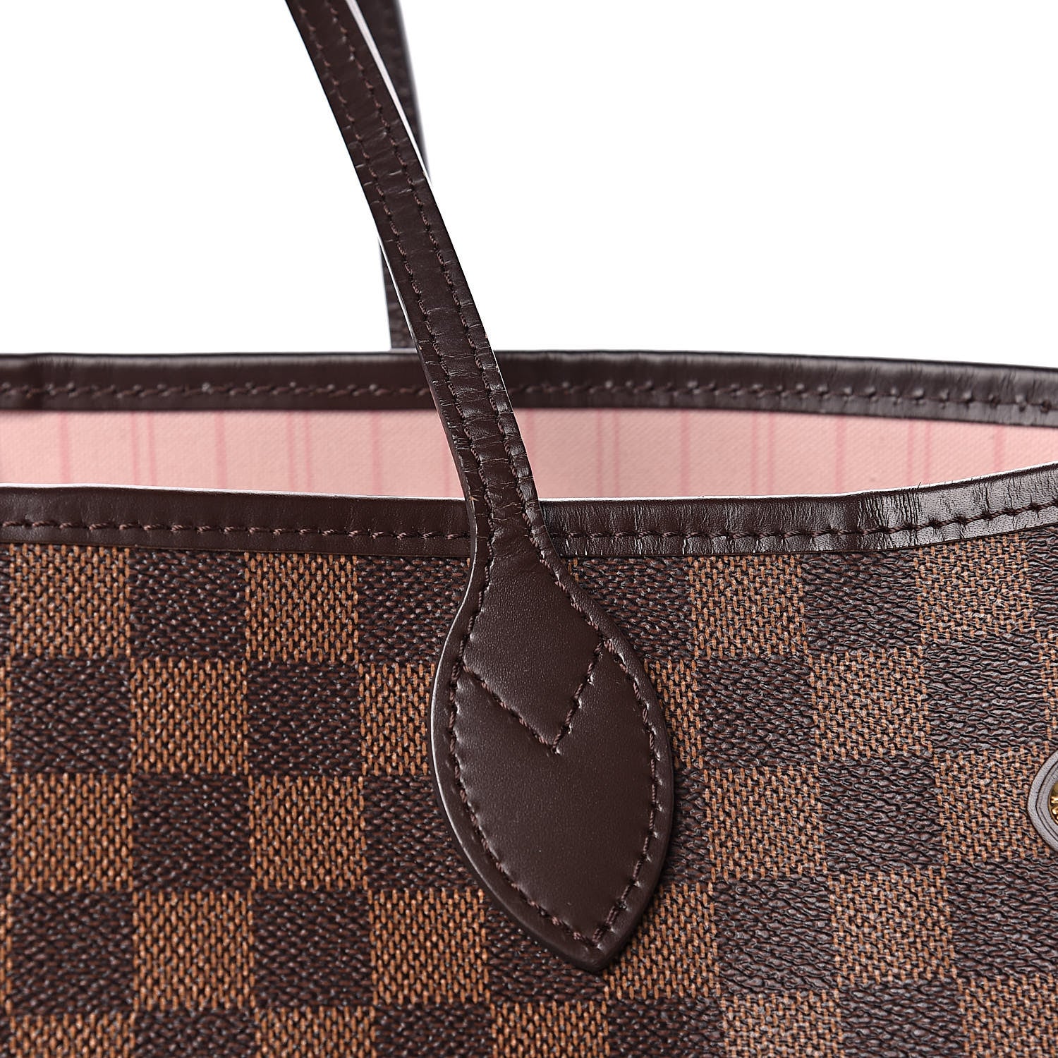 Louis Vuitton Damier Ebene Neo Neverfull MM Rose Ballerine 15 of 17